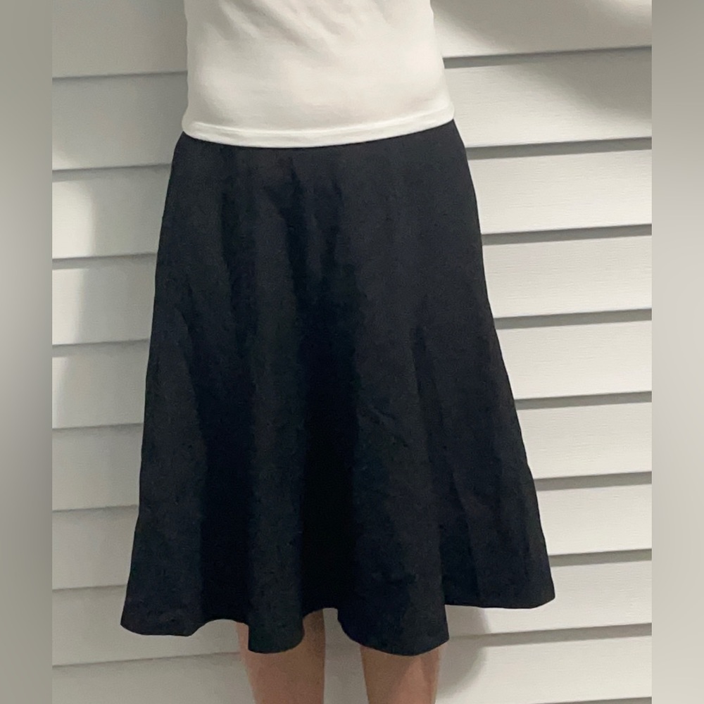 Black Knee Length Skirt